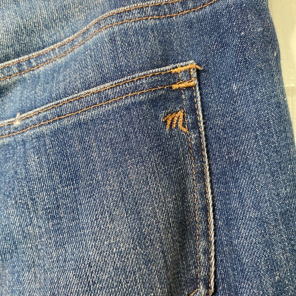 Madewell Slim Straight Boyjean Distressed Boyfriend Paint Splatter Jean, Size 24 - Picture 5 of 9
